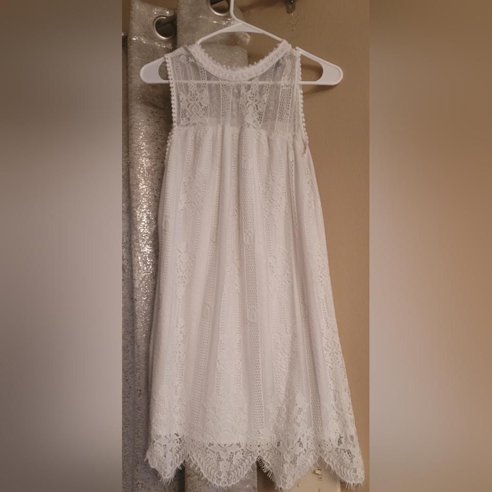 Miss Chievous White Sleeveless Sundress for Brides